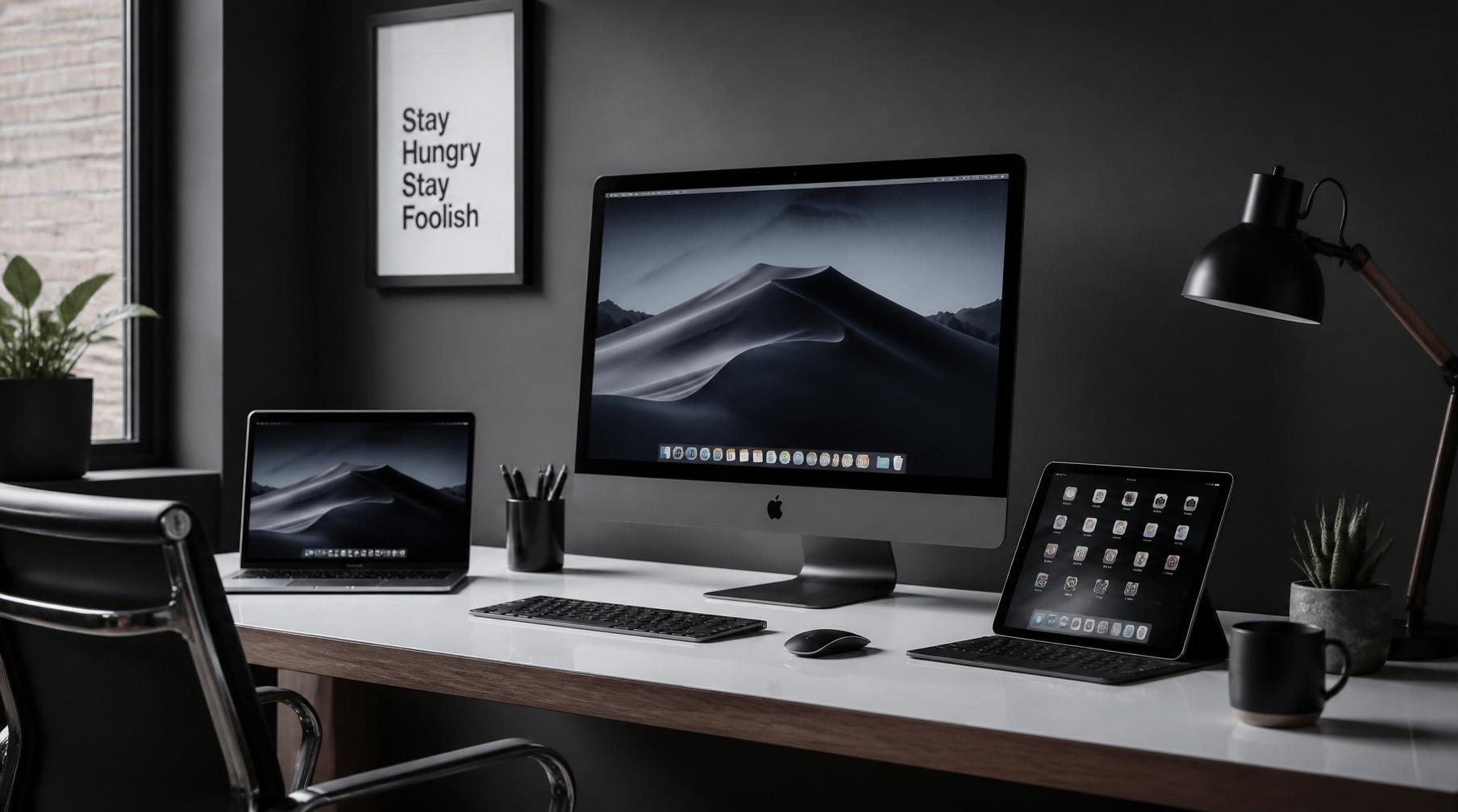 Modernes Apple-Arbeitsumfeld